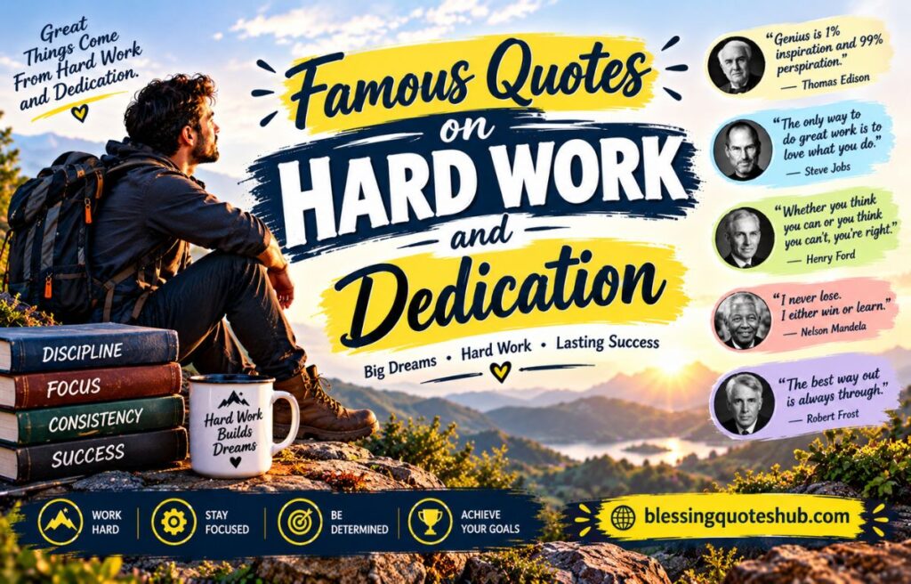 Famous Quotes on Hard Work and Dedication