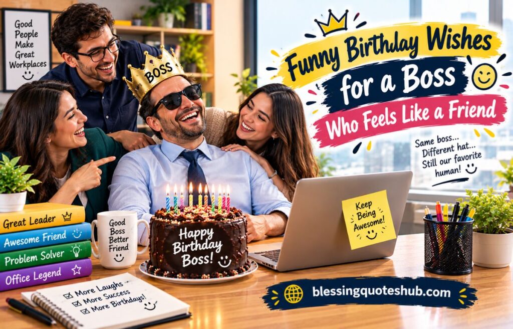 Funny Birthday Wishes for a Boss Who Feels Like a Friend
