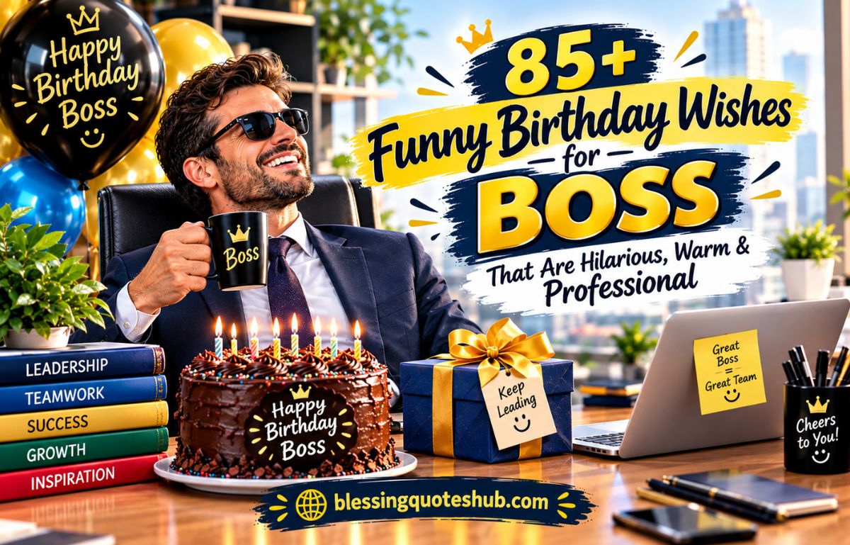 Funny Birthday Wishes for Boss That Are Hilarious, Warm & Professional