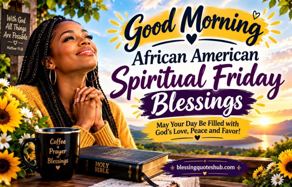 Good Morning African American Spiritual Friday Blessings
