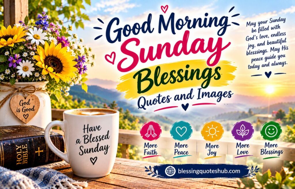 Good Morning Sunday Blessings Quotes and Images