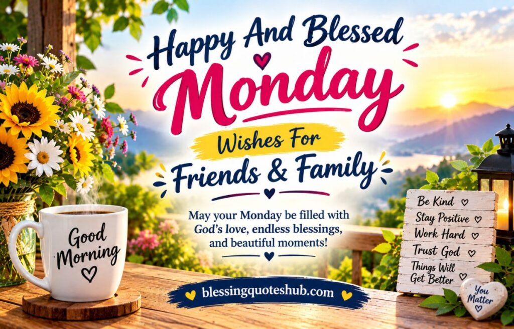Happy And Blessed Monday Wishes For Friends & Family