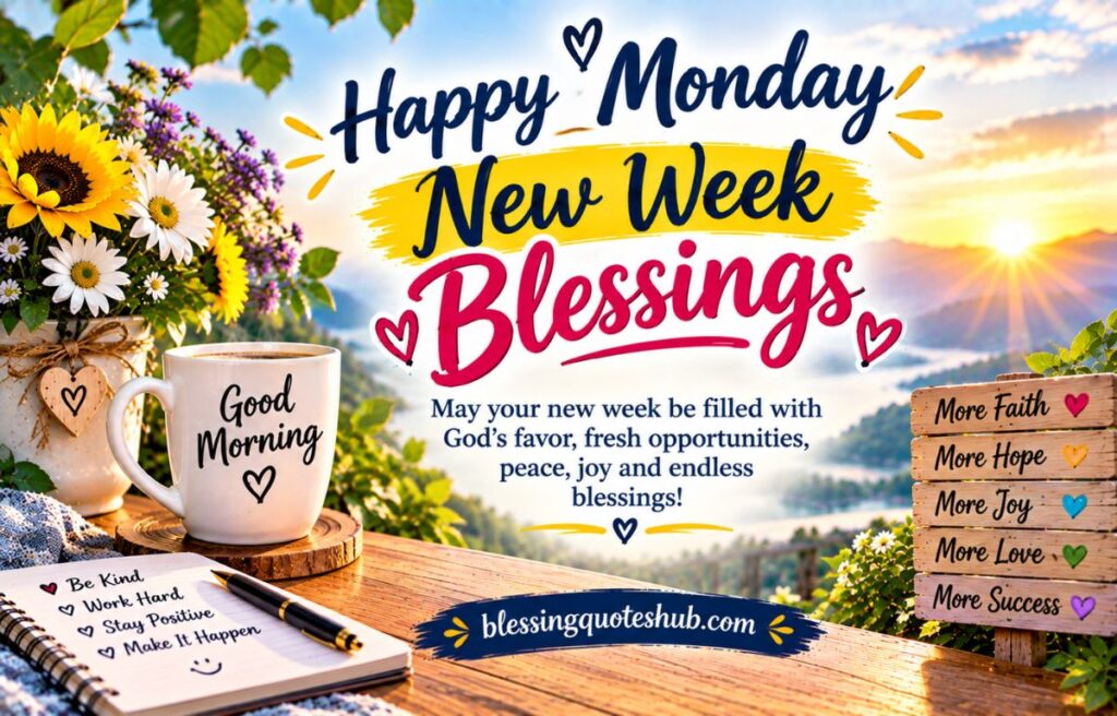 Happy Monday New Week Blessings