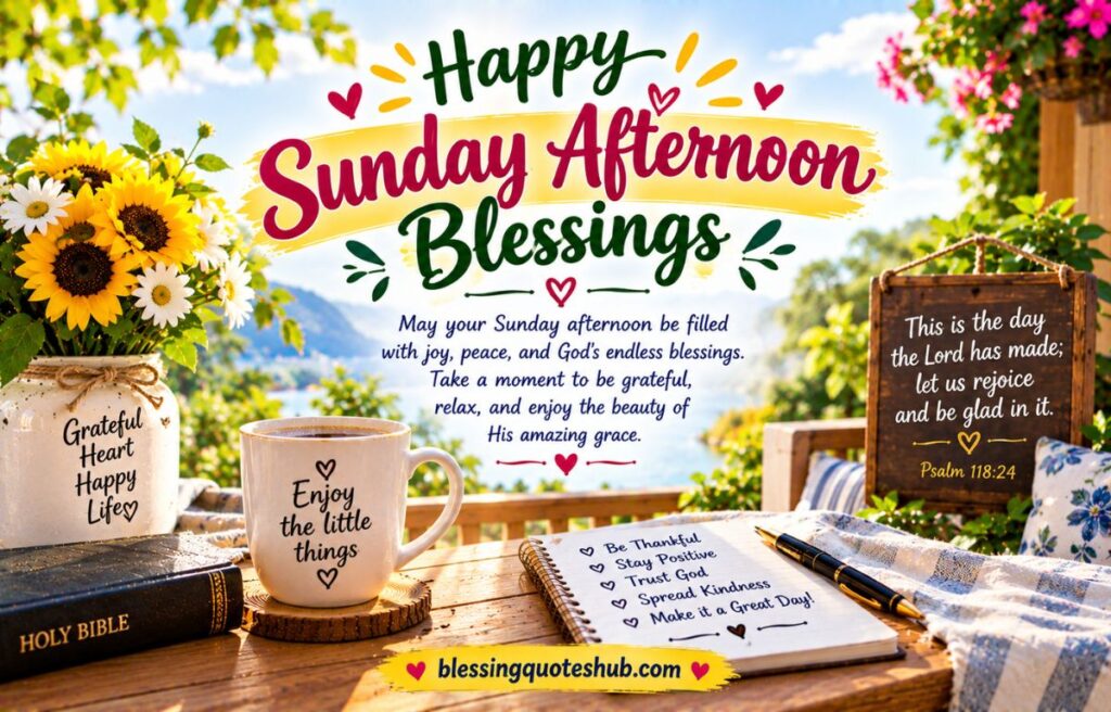 Happy Sunday Afternoon Blessings