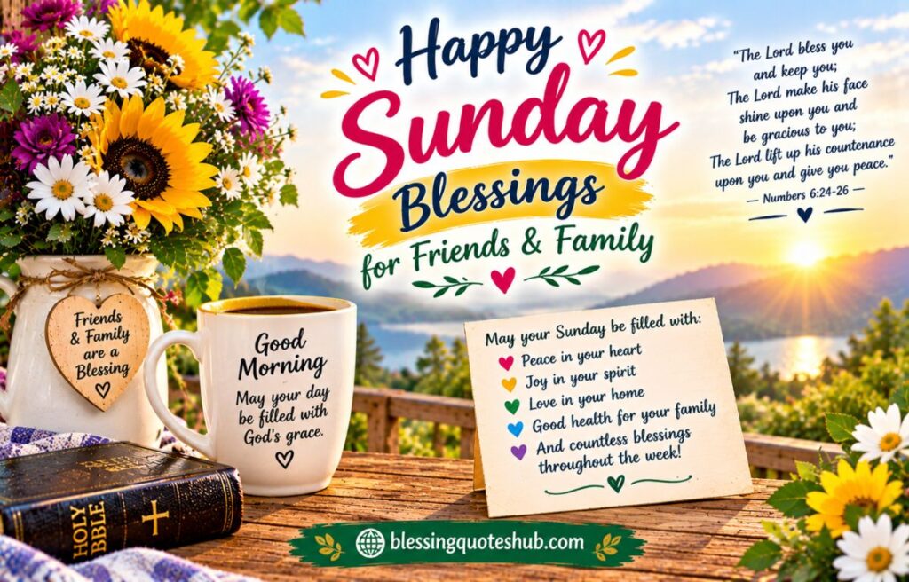  Happy Sunday Blessings for Friends & Family