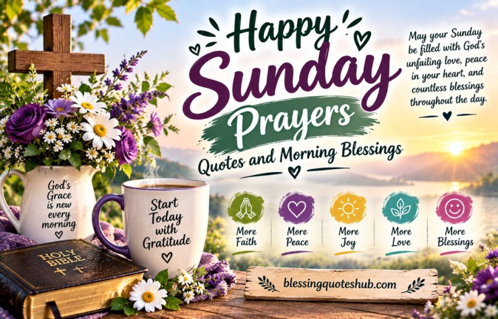 Happy Sunday Prayers Quotes and Morning Blessings
