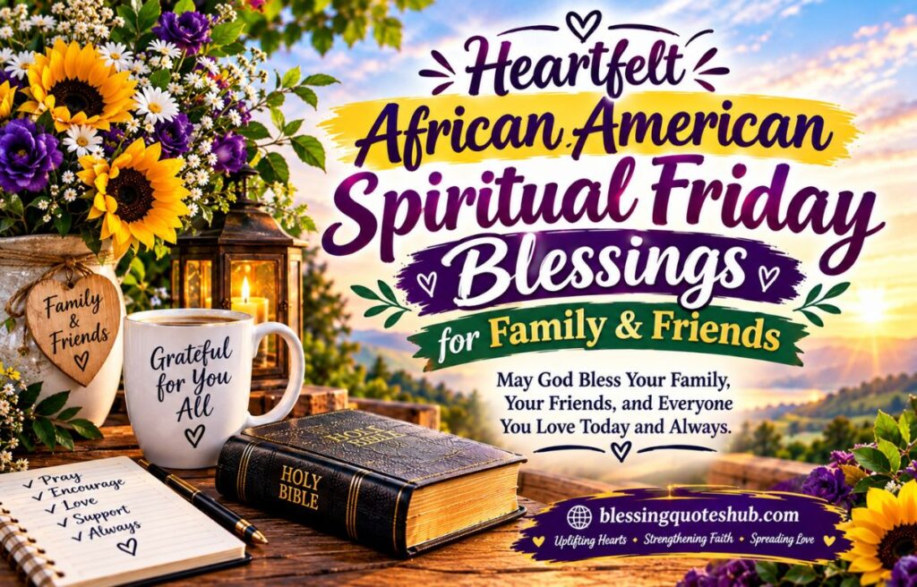 Heartfelt African American Spiritual Friday Blessings for Family & Friends

