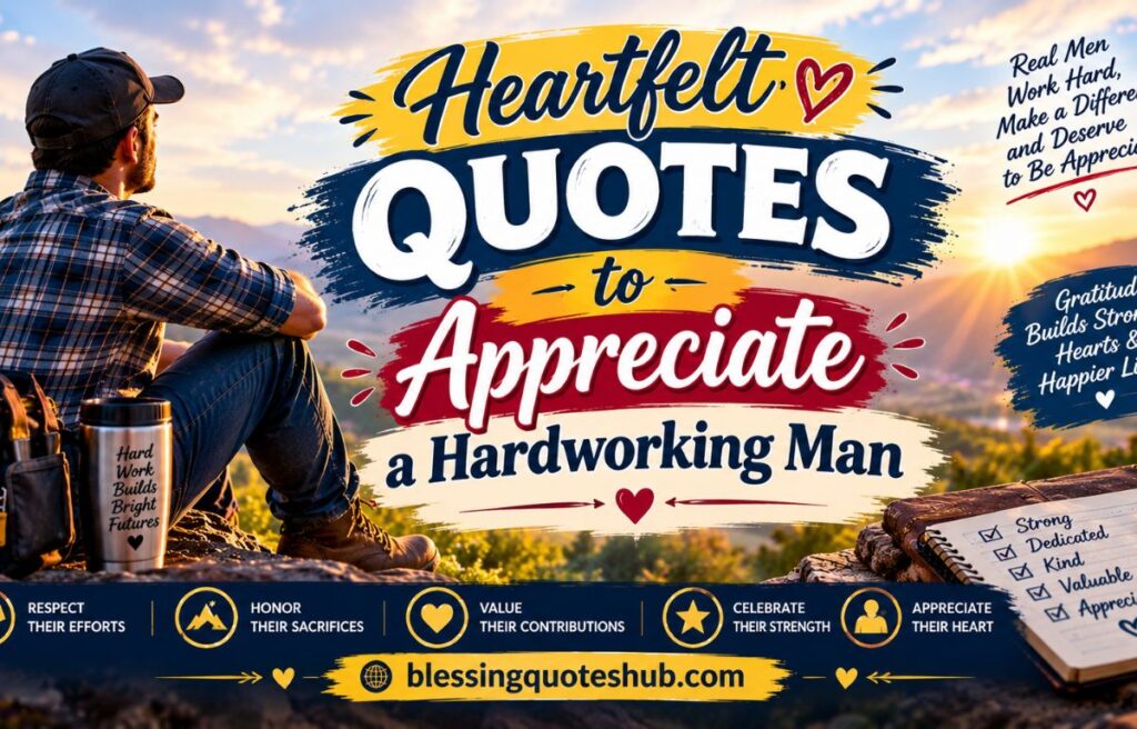 Heartfelt Quotes to Appreciate a Hardworking Man