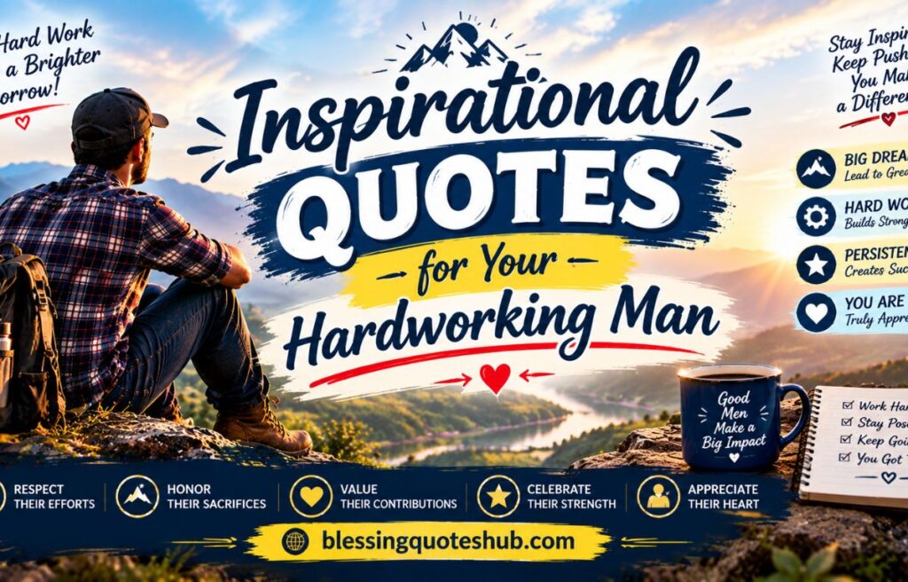 Inspirational Quotes for Your Hardworking Man