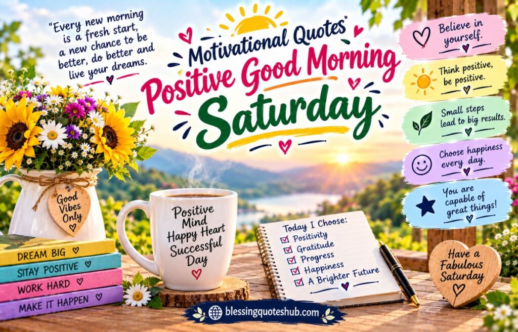  Motivational Quotes Positive Good Morning Saturday