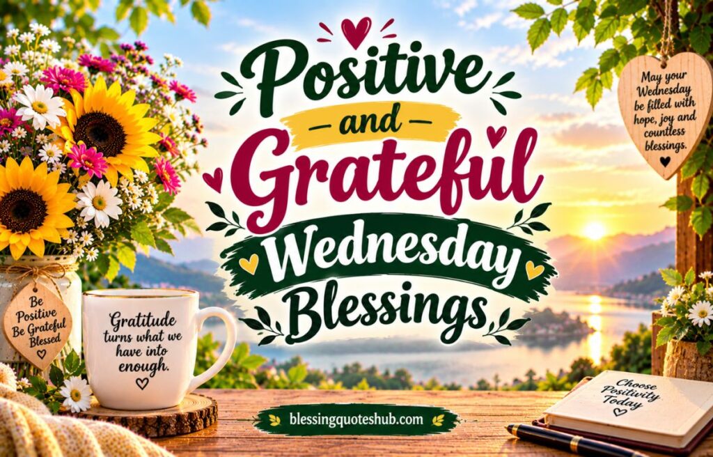 Positive and Grateful Wednesday Blessings
