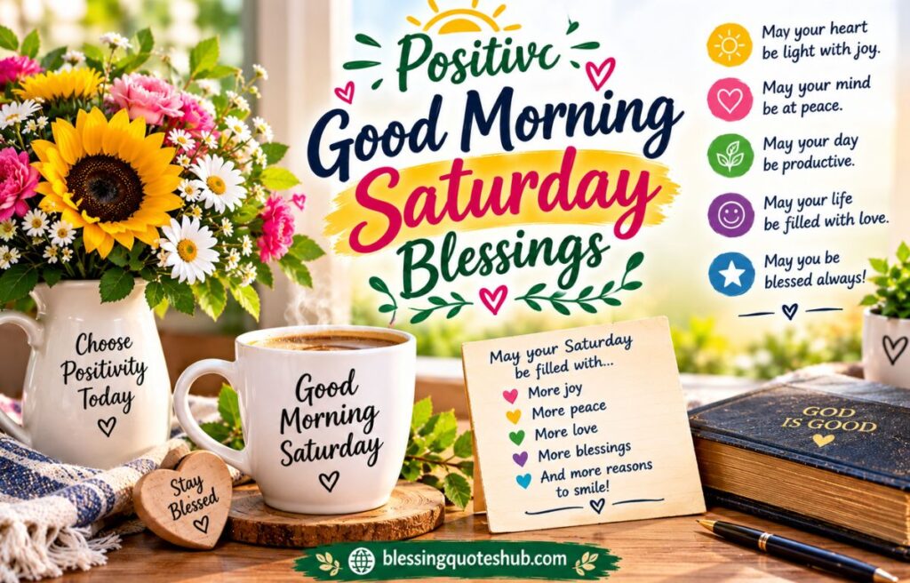 Positive Good Morning Saturday Blessings