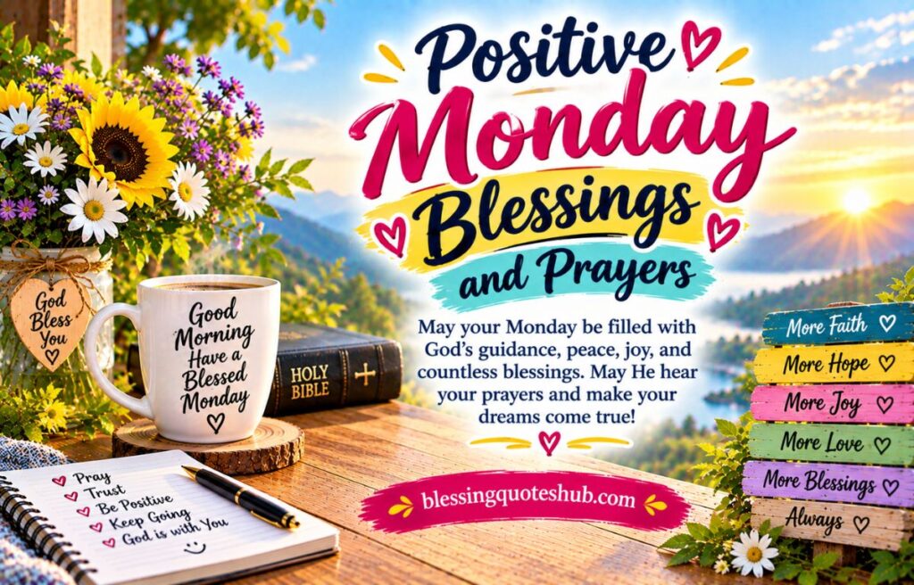 Positive Monday Blessings and Prayers
