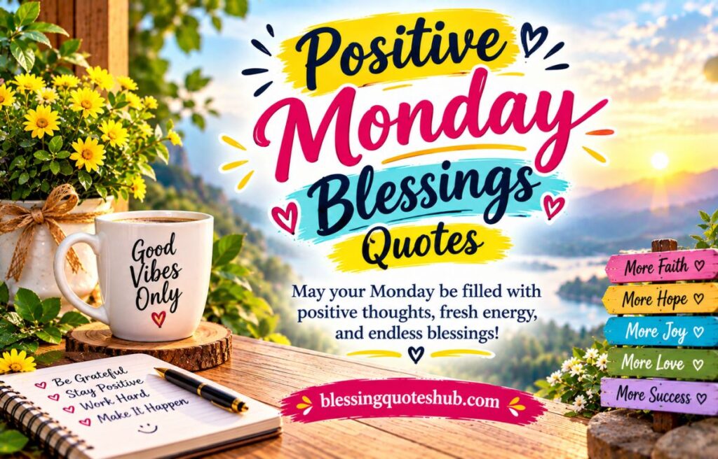Positive Monday Blessings Quotes