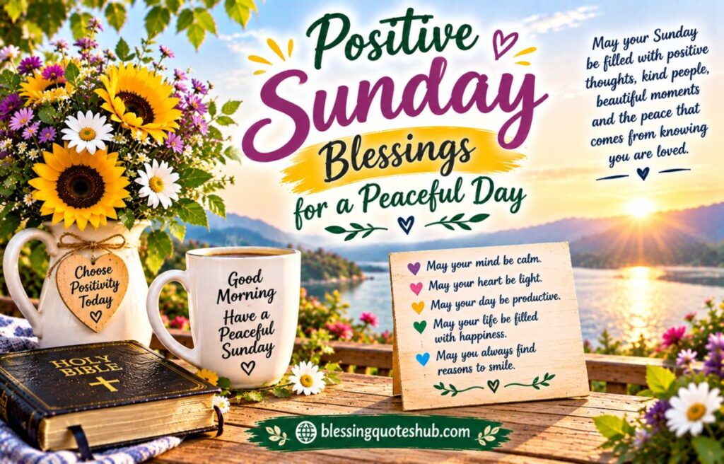  Positive Sunday Blessings for a Peaceful Day