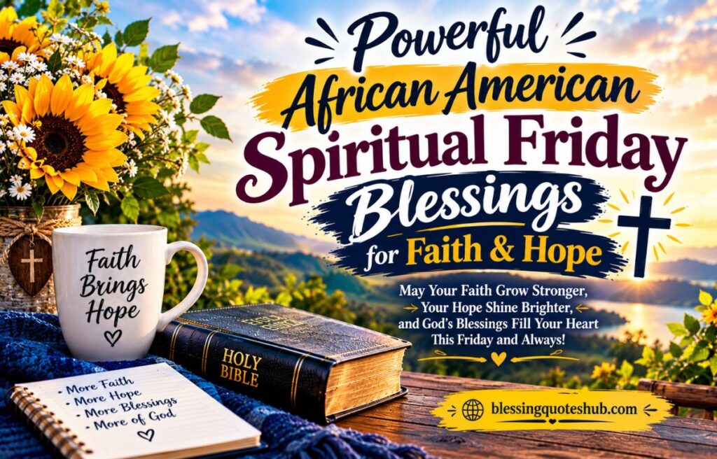Powerful African American Spiritual Friday Blessings for Faith & Hope
