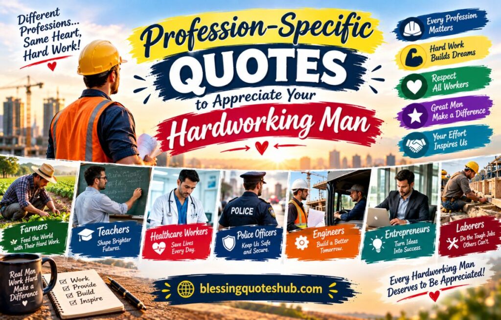 Profession-Specific Quotes to Appreciate Your Hardworking Man