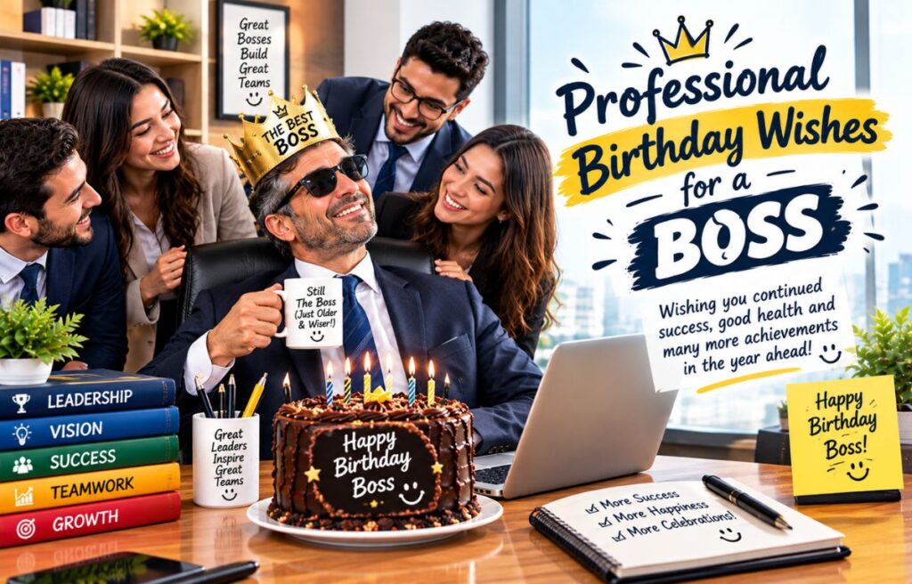 Professional Birthday Wishes for a Boss