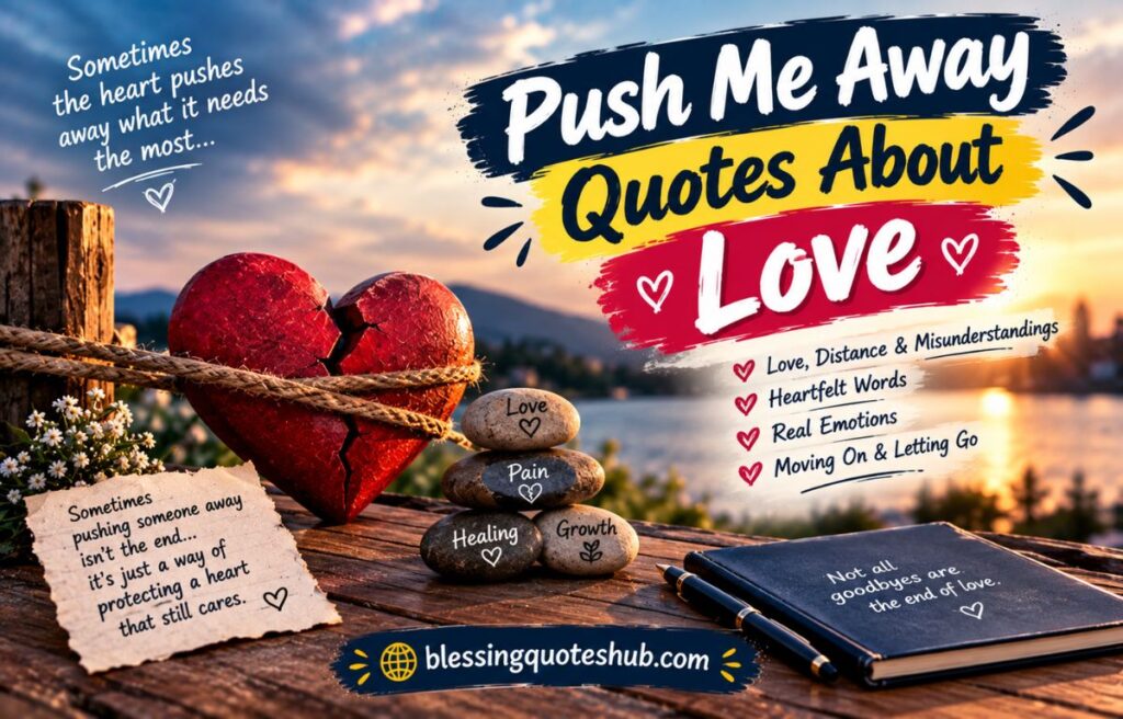 Push Me Away Quotes About Love