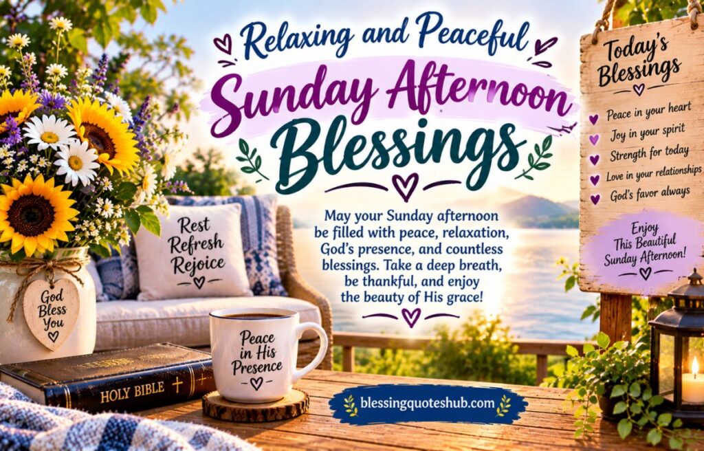 Relaxing and Peaceful Sunday Afternoon Blessings