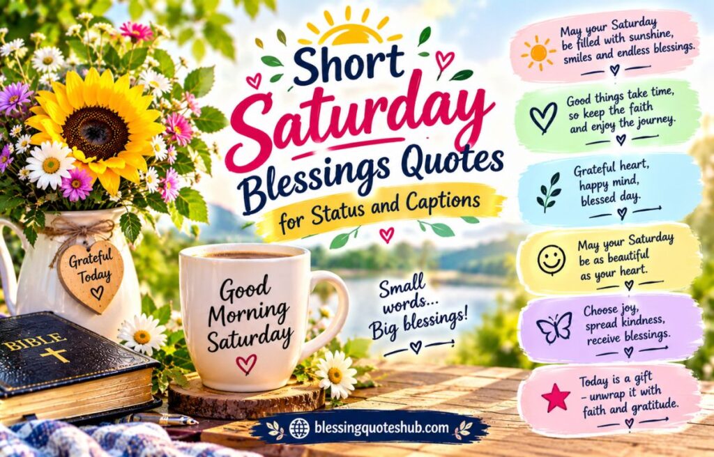  Short Saturday Blessings Quotes for Status and Captions