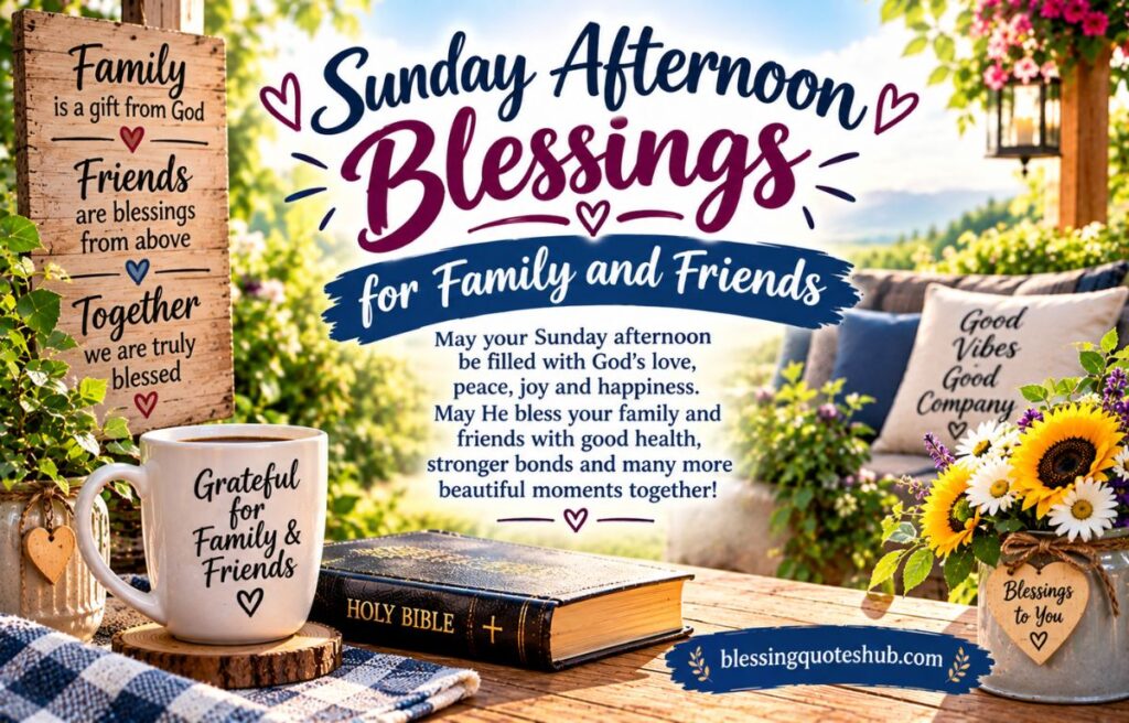 Sunday Afternoon Blessings for Family and Friends