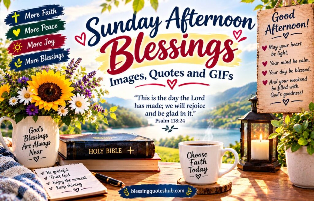 Sunday Afternoon Blessings Images, Quotes and GIFs
