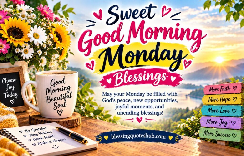 Sweet Good Morning Monday Blessings