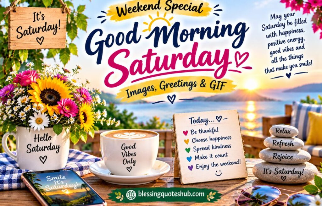  Weekend Special Good Morning Saturday Images, Greetings & GIF