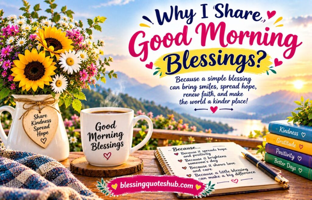 Why I Share Good Morning Blessings?