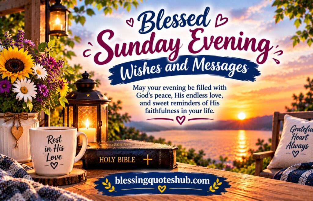 Blessed Sunday Evening Wishes and Messages