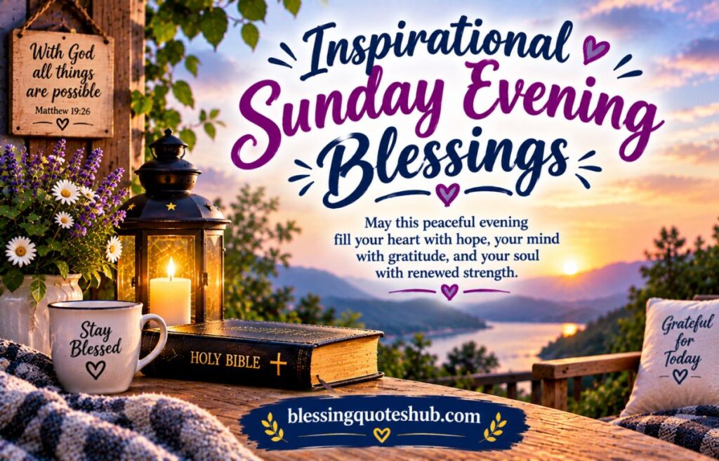 Inspirational Sunday Evening Blessings