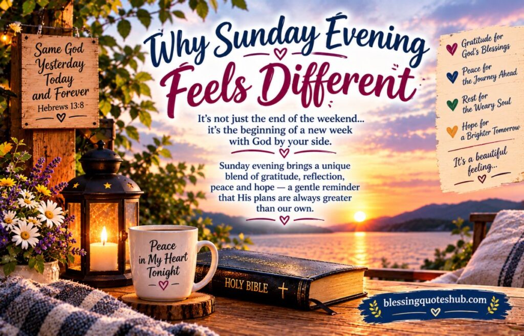 Why Sunday Evening Feels Different